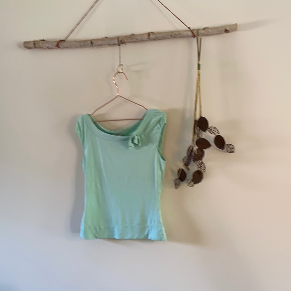 Light green top